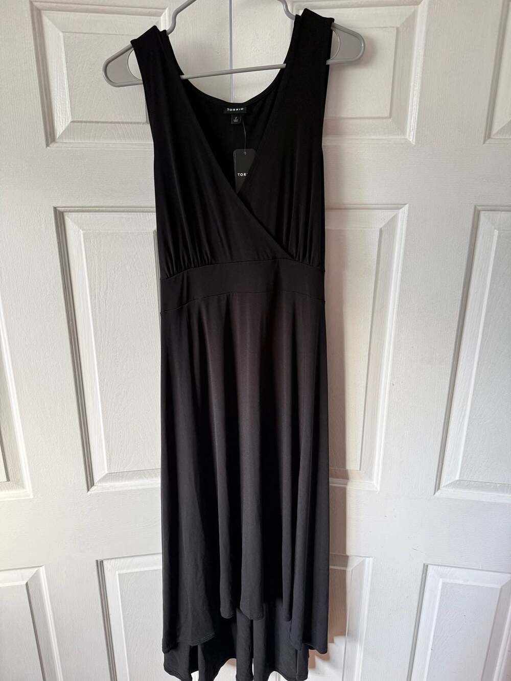 Torrid Black Sleeveless Surplice High-Low Dress Size 2X (18-20)